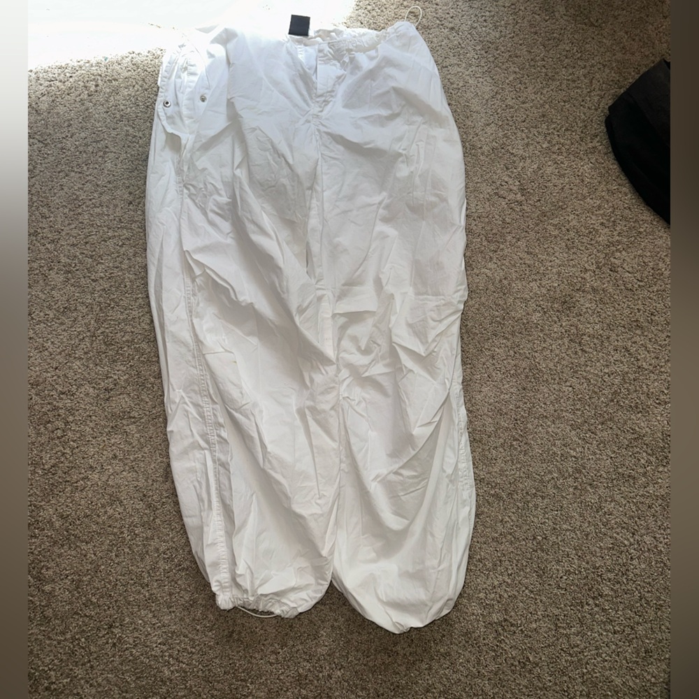 Urban Outfitters White Parachute Pants